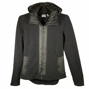 Athleta Power Peak Black Jacket fleece S